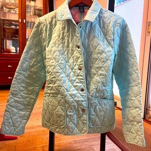 Vineyard vines baby blue quilted jacket